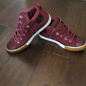 Burgundy Converse
